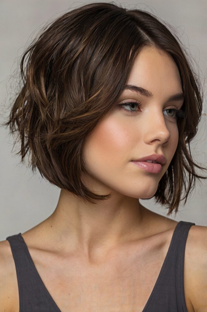 Modern Asymmetrical Bob Prom Hair Styles for Short Hair